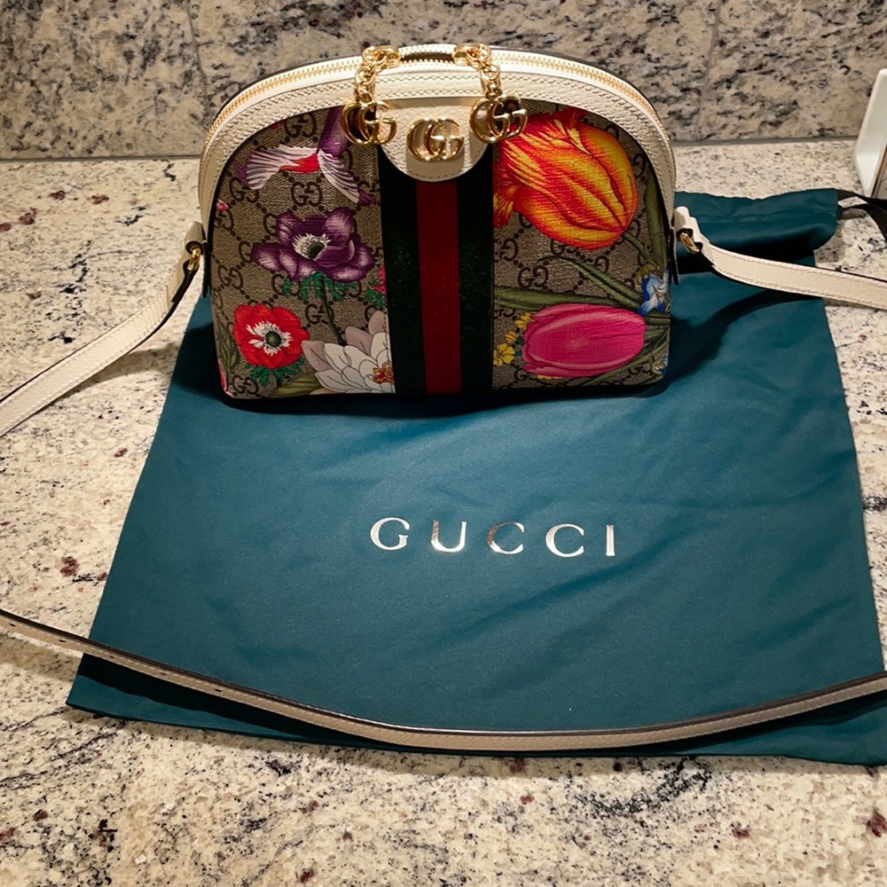 Gucci Ophidia GG Flora Shoulder Bag